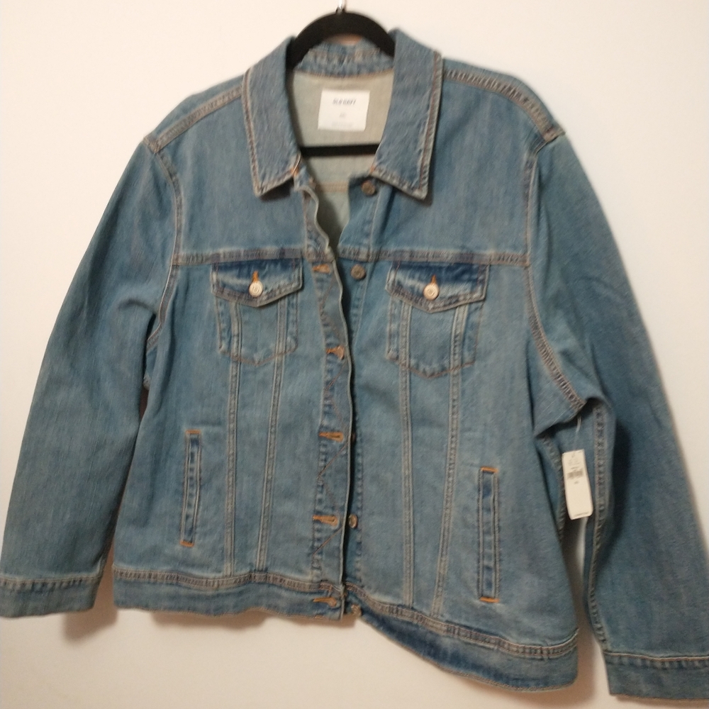 Old Navy Plus Jean Jacket XXL Medium Wash